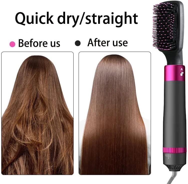 AIKO PRO 5-in-1 Hair Dryer Brush Set, 1200W, Lightweight, ALCI Safety, Tourmaline Technology, Gray, Purple