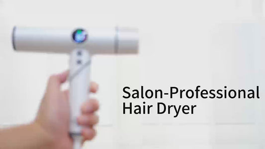 1800W High-Speed Foldable Travel Salon Ionic Blow Dryer, Brushless Motor for Fast Drying & Frizz Control, 3 Temps & 3 Speeds, Lightweight, Portable & Quiet with 3 Magnetic Nozzles