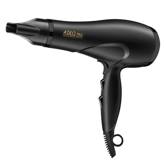 AIKO PRO 1875W Negative Ionic Professional Fast Dryer Hair Dryer, Lightweight Salon Performance Blow Dryer, Blow Hot or Cool Air, with Concentrator, 2 Speed and 3 Heat Settings, ETL Certified