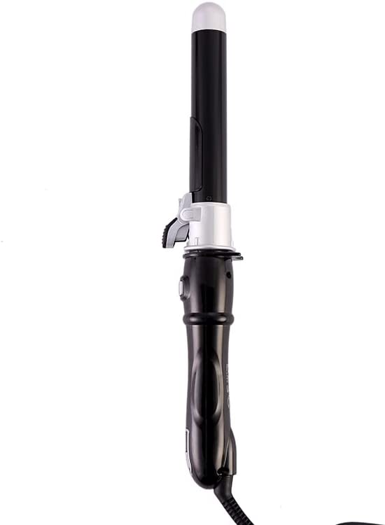 AIKO PRO Auto Rotating Hair Curler Curling Wand 28mm 1.1 Inch Curling Irons Hair Waver 30s Instant Heat-Up, Anti-Scald & Dual Voltage, with LCD Temp Display, Black, (L1920)