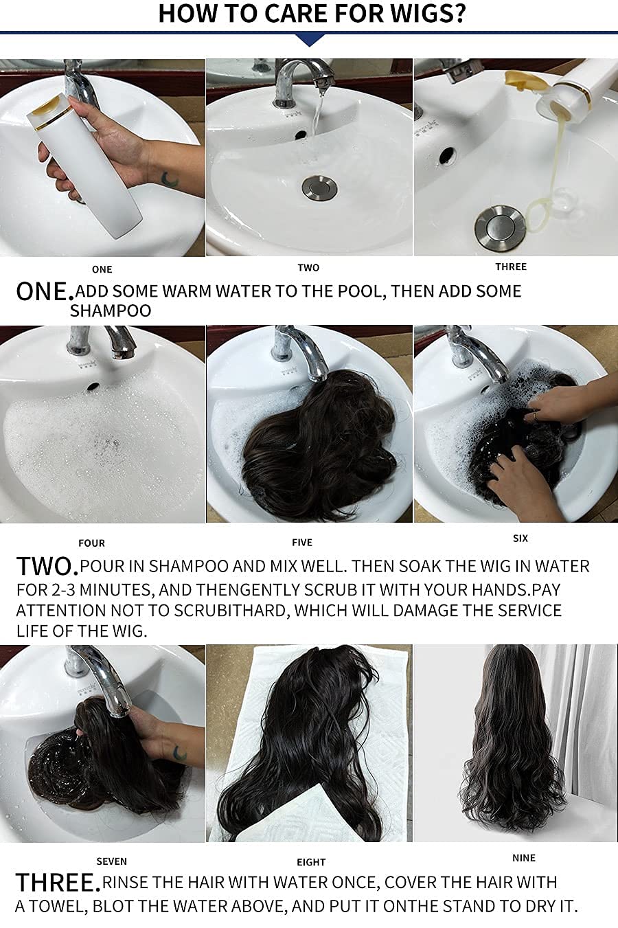 AIKO PRO Baseball Cap with Hair Extensions for Women Adjustable Black Hat Attached With Synthetic Wig, 24inch Long Wavy Hair Black Cap (Ash Gray with Blue)