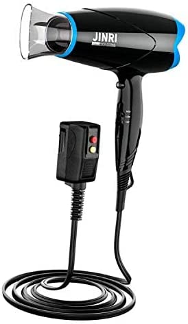 JINRI Professional Salon Ionic Ceramic Sterilization Hair Dryer Blow Dryer with Concentrator, ETL Certified