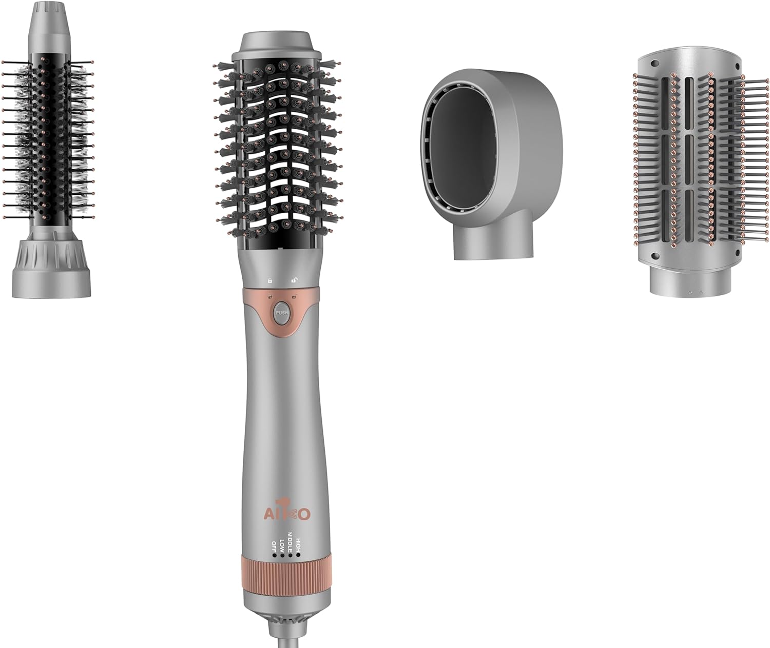 AIKO PRO 4 in 1 Hair Dryer Brush Negative Ion Detachable Hair Dryer S AIKO PRO BEAUTY