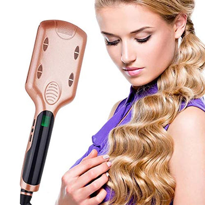 AIKO PRO 3 Barrel 1 Inch Ceramic Tourmaline Egg Roll Hair Curler Crimper Beachy Wavy Curling Iron Wand Deep Waver, with Adjustable LCD Temp Display & Fast Heating for Wet and Dry Hair