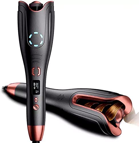 AIKO PRO Auto Hair Curler, Automatic Curling Iron with LCD Display and Timer for All Hair Types, Fast Heating, Auto Shut-Off Curling Wand