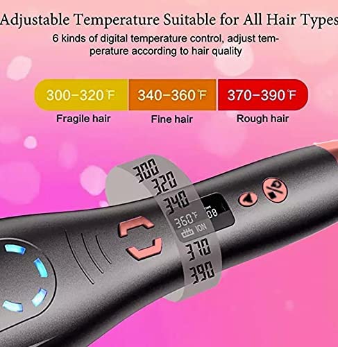 AIKO PRO Auto Hair Curler, Automatic Curling Iron with LCD Display and Timer for All Hair Types, Fast Heating, Auto Shut-Off Curling Wand