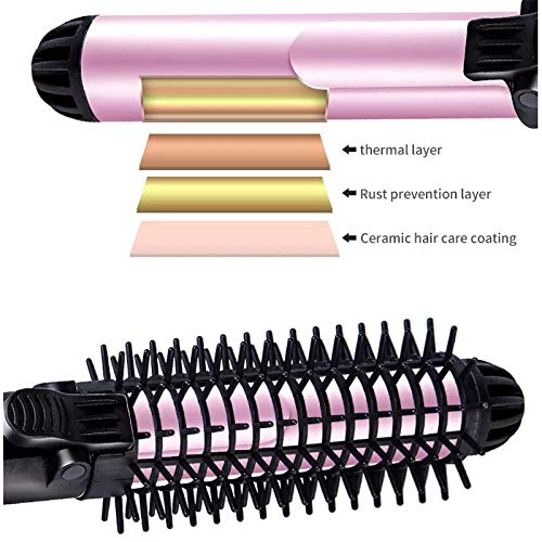 Ceramic hair dryer clearance rotating curling iron brush